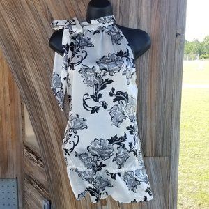 White House Black Market silk tunic size small
